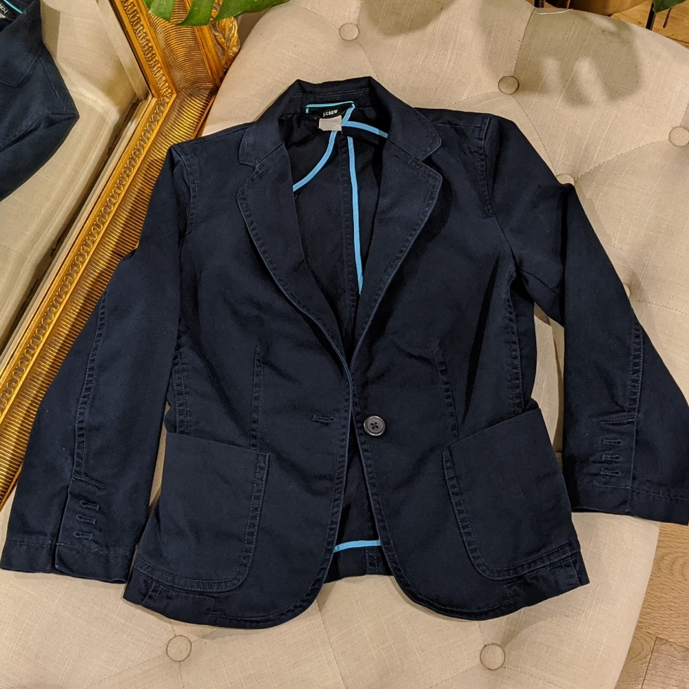 J. CREW women's navy blue blazer